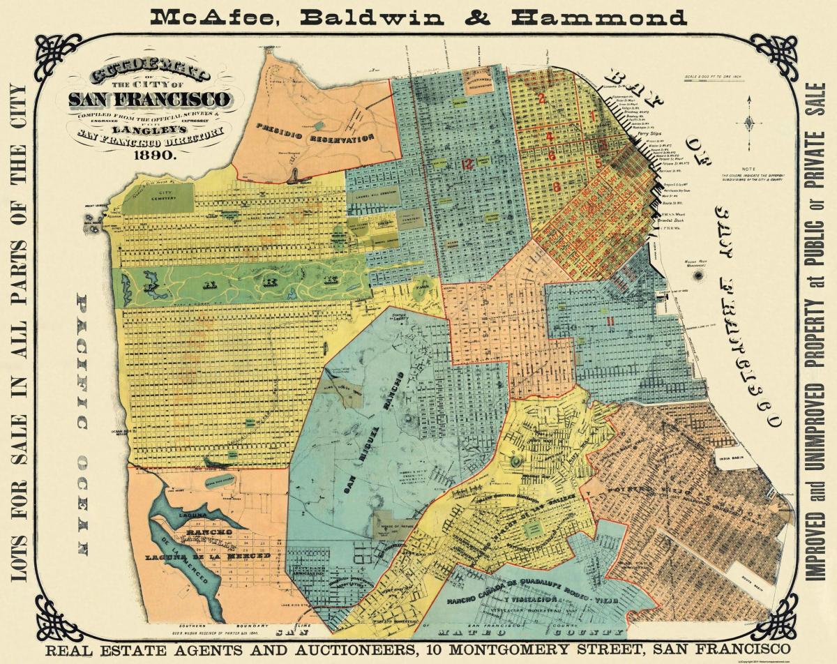 San Francisco historical map